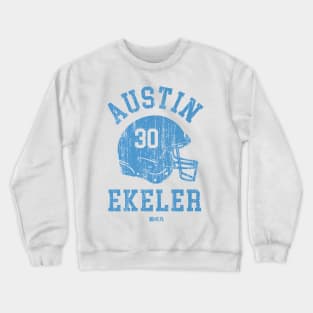 Austin Ekeler Los Angeles C Helmet Font Crewneck Sweatshirt